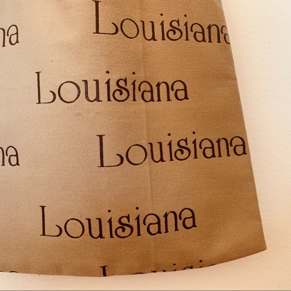 Vintage—Mini Louisiana Tote Lunch Grocery Bag (10" x 10") - Picture 4 of 4